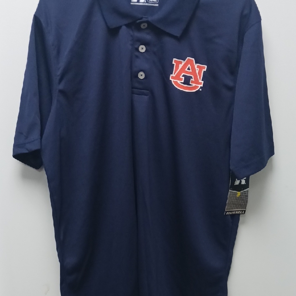Russell Athletic Men's Dark Blue Polo with Logo